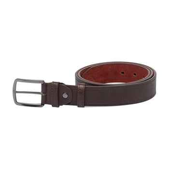 Cintura marrone scuro da uomo con fibbia in metallo Carrera Jeans, Brand, SKU b532000535, Immagine 0